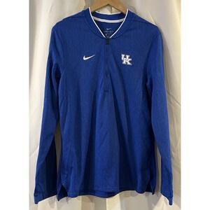 Kentucky Wildcats‎ UK Nike Dri-Fit Gray 1/4 Zip Long Sleeve S Pullover NCAA